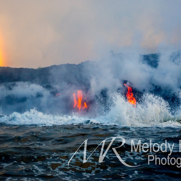 Hawaii Lava Wall Art Etsy