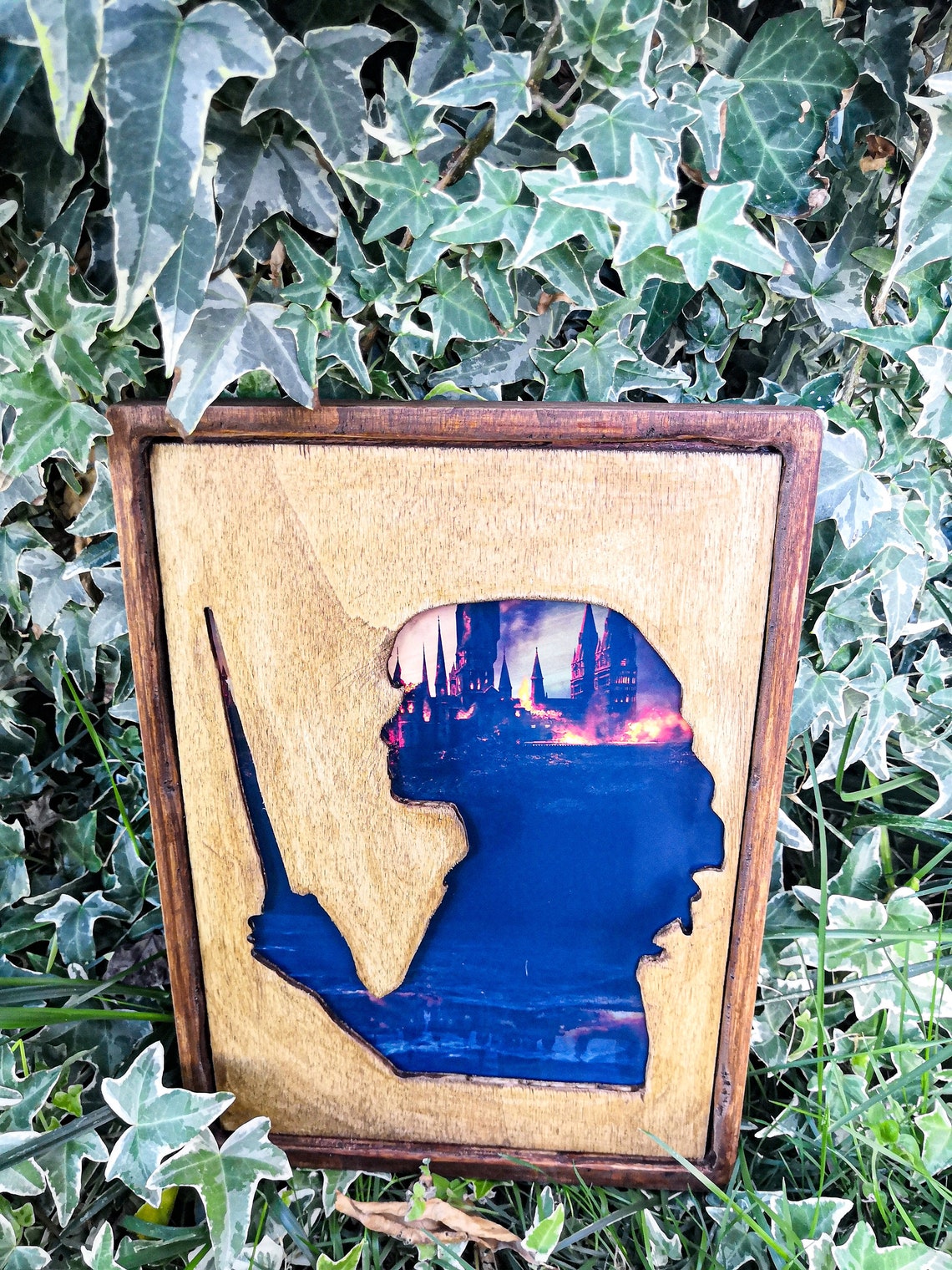 Rustic Harry Potter wall mount wooden decor wall art Etsy