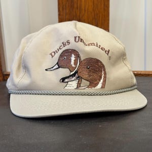 Vintage Ducks Unlimited Pintail Duck Snapback Rope Hat - Dorman Pacific - 1980s - Made in Korea