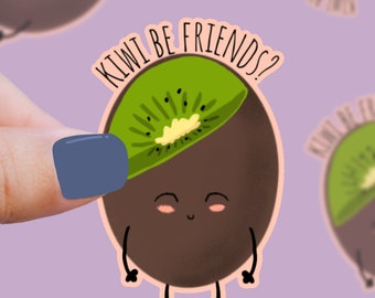 KIWI BE FRIENDS  vinyl funny sticker