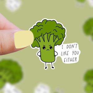 Broccoli Babe - Autocollant vinyle Croquant Veggie Sass