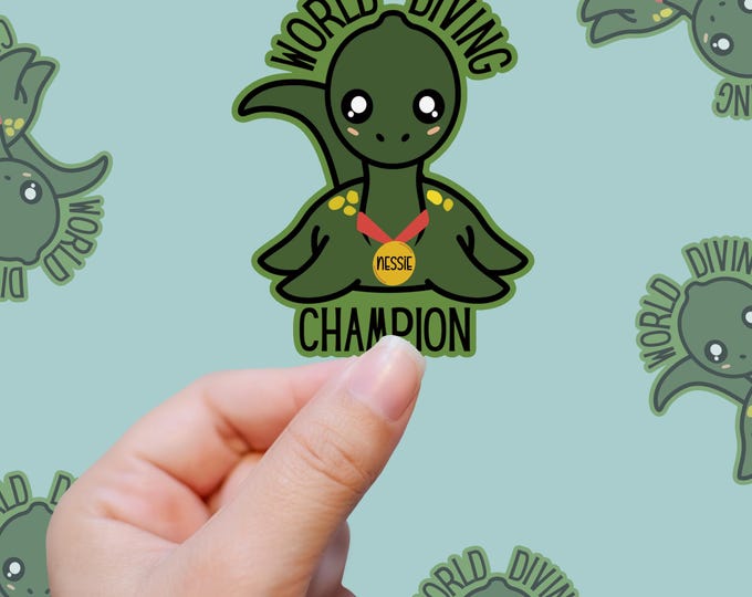 NESSIE cute kawaii cryptid vinyl sticker
