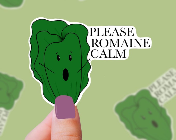 ROMAINE CALM cute vinyl vegetable sticker