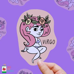 Adesivo de vinil Virgem – Microgerenciando a Lua