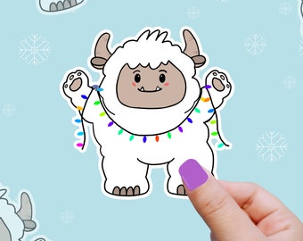 sei uno YETI per Natale? Simpatico adesivo natalizio in vinile
