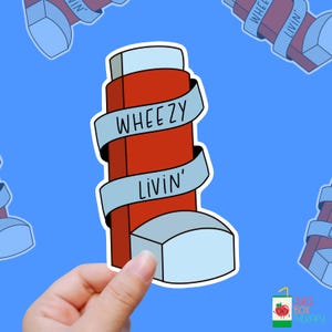 Wheezy Livin’ – Puff Puff Pass (The Inhaler) vinyl sticker