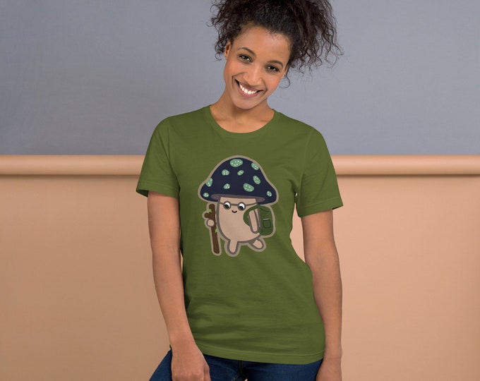 HIKER MUSHROOM Unisex t-shirt