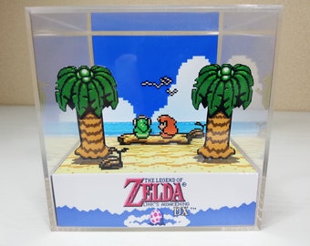 Zelda Link's Awakening - DIY Cube Diorama Template