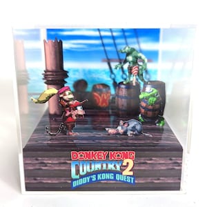 Donkey Kong Country 2 - DIY PDF Cube Diorama Template DKC2 SNES