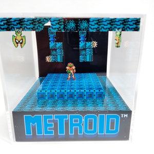 Metroid NES  - DIY Cube Diorama Template Digital Download