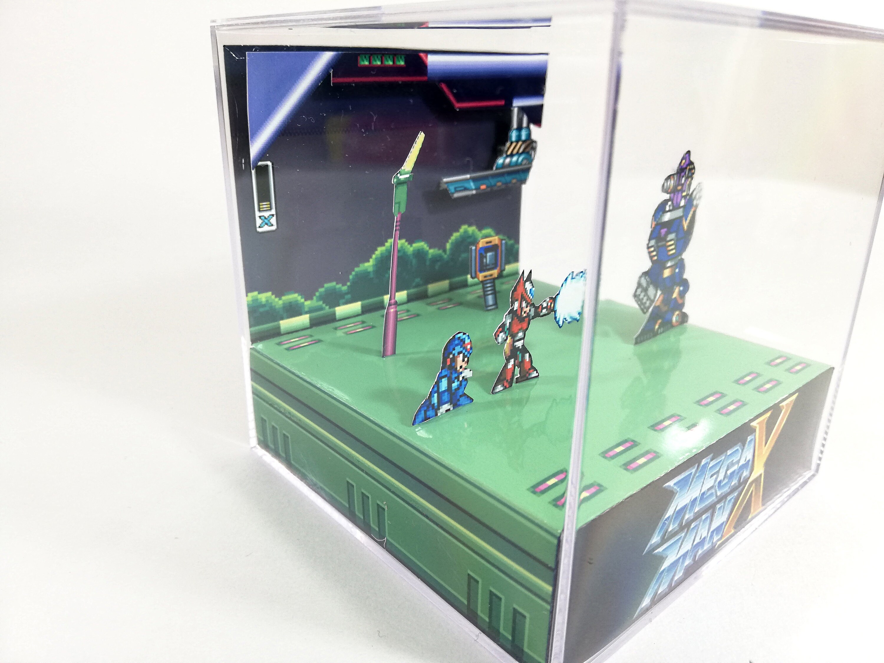 ロックマンX - DIY PDF キューブジオラマテンプレート - SNES