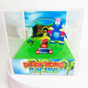 Diddy Kong Racing - DIY Papercraft Cube Diorama Template - N64 DKR