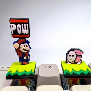 Super Mario Bros. 2 magnetische Keycaps Set von 4 Fall inklusive