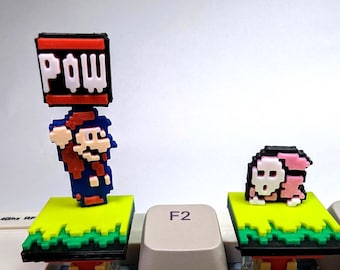 Super Mario Bros. 2 Magnetic Keycaps Set of 4 Case Included