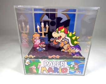 Paper Mario N64 - DIY PDF Cube Diorama Template