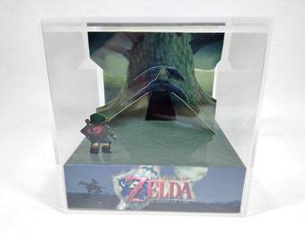 Zelda Ocarina of Time - DIY Cube Diorama Template - N64