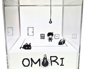 Omori - White Space - DIY PDF Cube Diorama Template