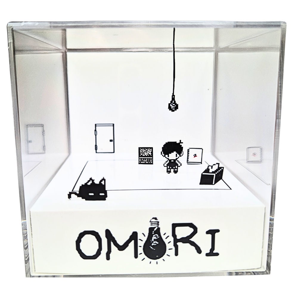 Omori Game White Space Perler Lapel Pins (or Keychain, Magnet, Sprite) 8pcs  Set