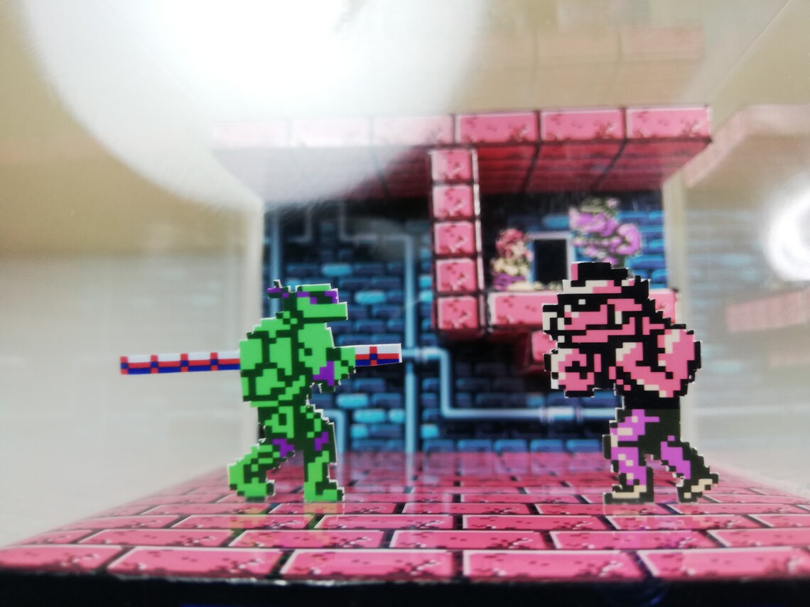Turtle Cube Turtles - DIY Cube Diorama Template (PDF) - NES - Etsy