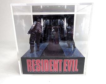 Resident Evil 1  - DIY Cube Diorama Template - Biohazard