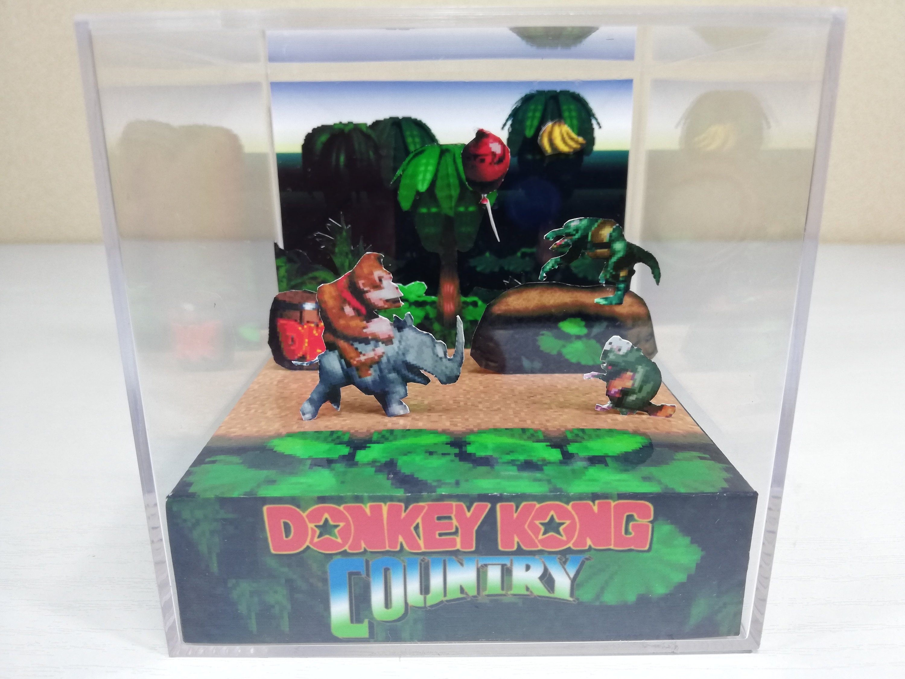 3組セットBOX DONKEY KONG COUNTRY 6LP 新品 送料込 Donkey Kong Country - DIY Cube Diorama Template DKC SNES - Etsy