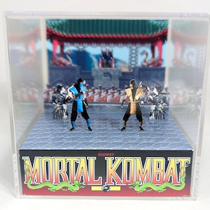 MK1 -  DIY Cube Diorama Template - SNES