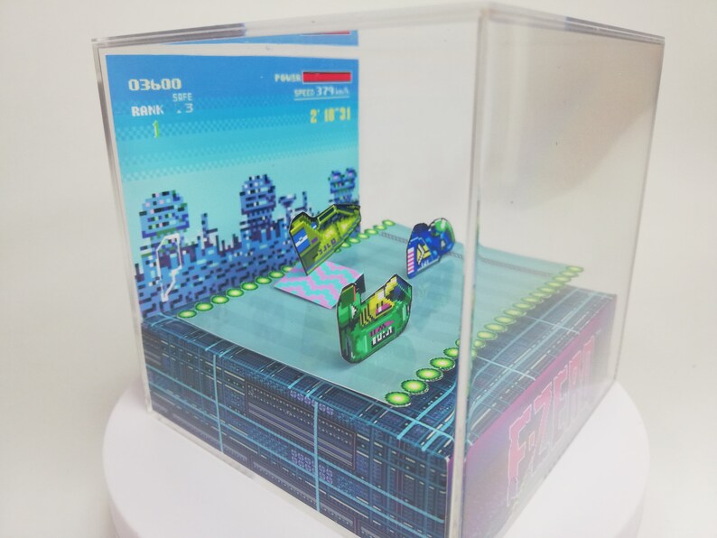 F-zero DIY Cube Diorama Papercraft PDF Template - Etsy
