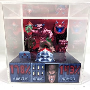Doom - DIY Cube Diorama Template (PDF) - Arcade / SNES