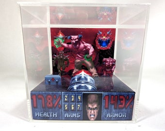 Doom - DIY Cube Diorama Template (PDF) - Arcade / SNES