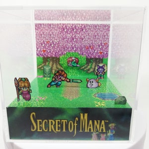Secret of Mana - DIY Cube Diorama Template (PDF) - SNES