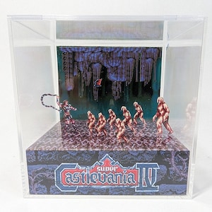 Castlevania IV Cave - DIY Cube Diorama Template