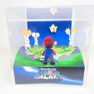 Super Mario Galaxy - DIY Cube Diorama Template - Wii