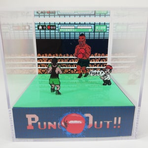Punch Out - Cube Diorama DIY PDF template - NES