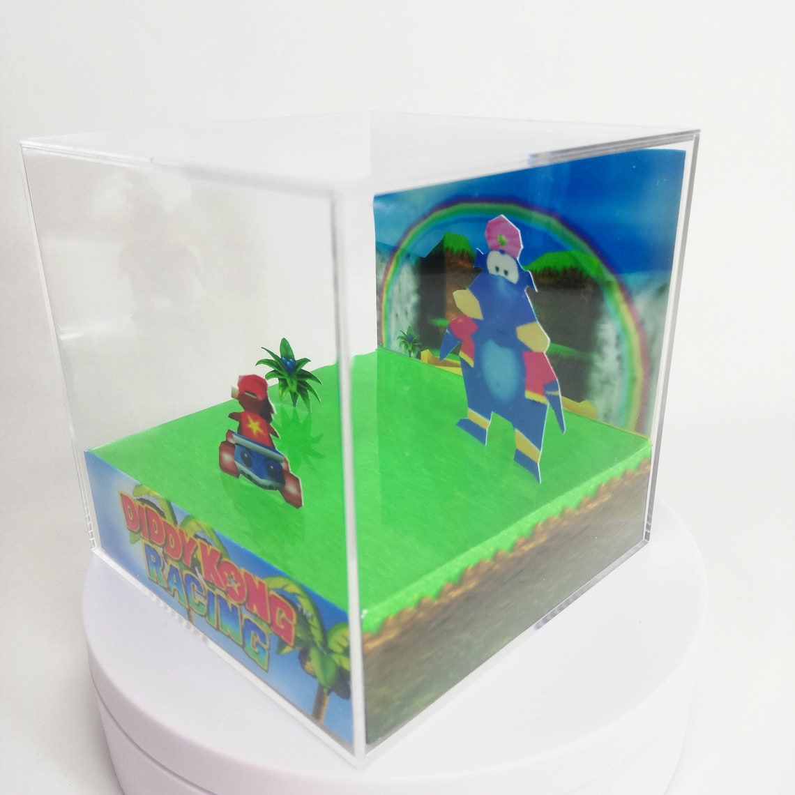 Diddy Kong Racing DIY Papercraft Cube Diorama Template N64 - Etsy