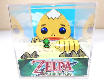 Zelda: Minish Cap Biggoron - DIY Cube Diorama Template - GBA Game Boy Advance