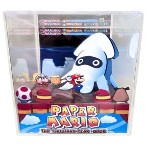 Paper Mario Thousand Year Door 3D Diorama Cube Glitz Pit 