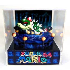Super Mario 64 Bowser Fight - DIY PDF Cube Diorama Template N64