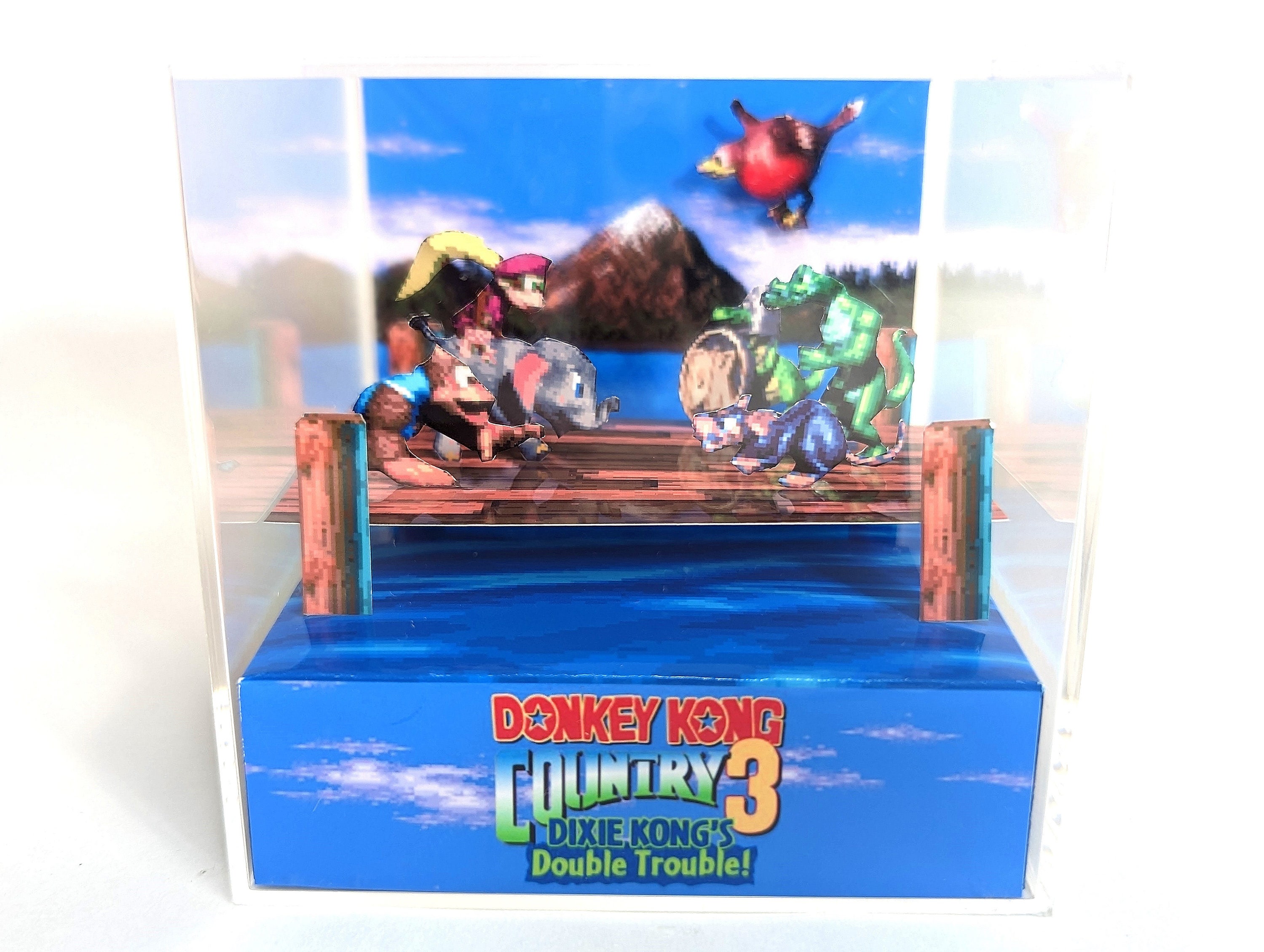 Donkey Kong Country 3 - DIY Cube Diorama Template DKC3 SNES - Etsy