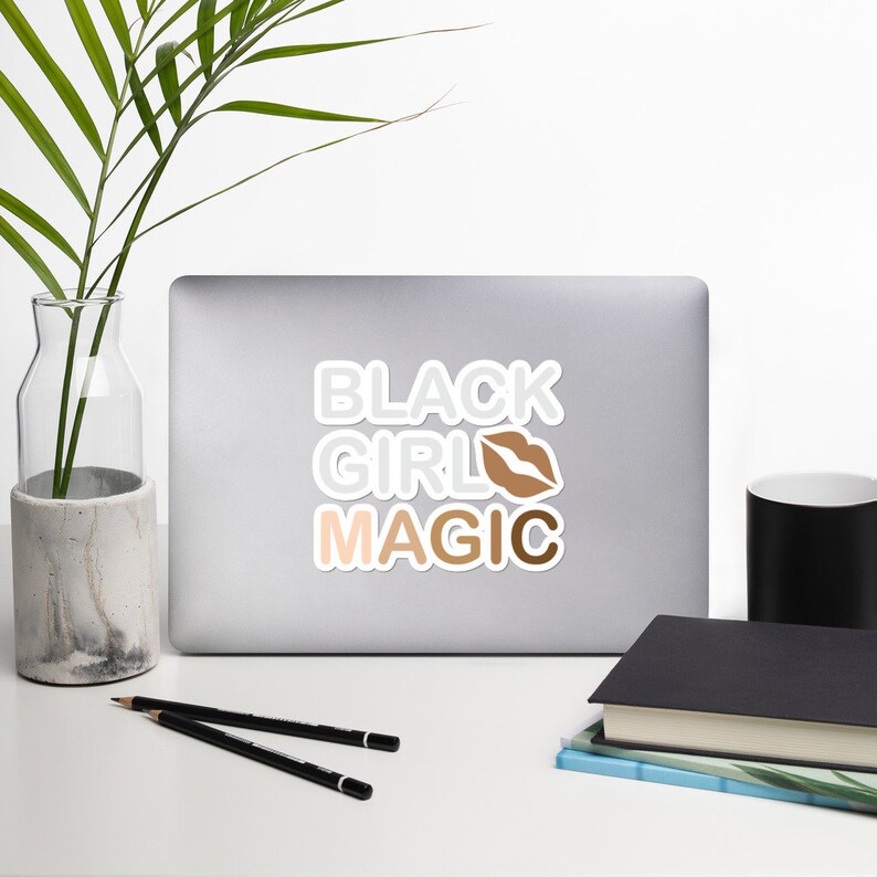 Vinyl Sticker Decal Black Girl Magic Lips