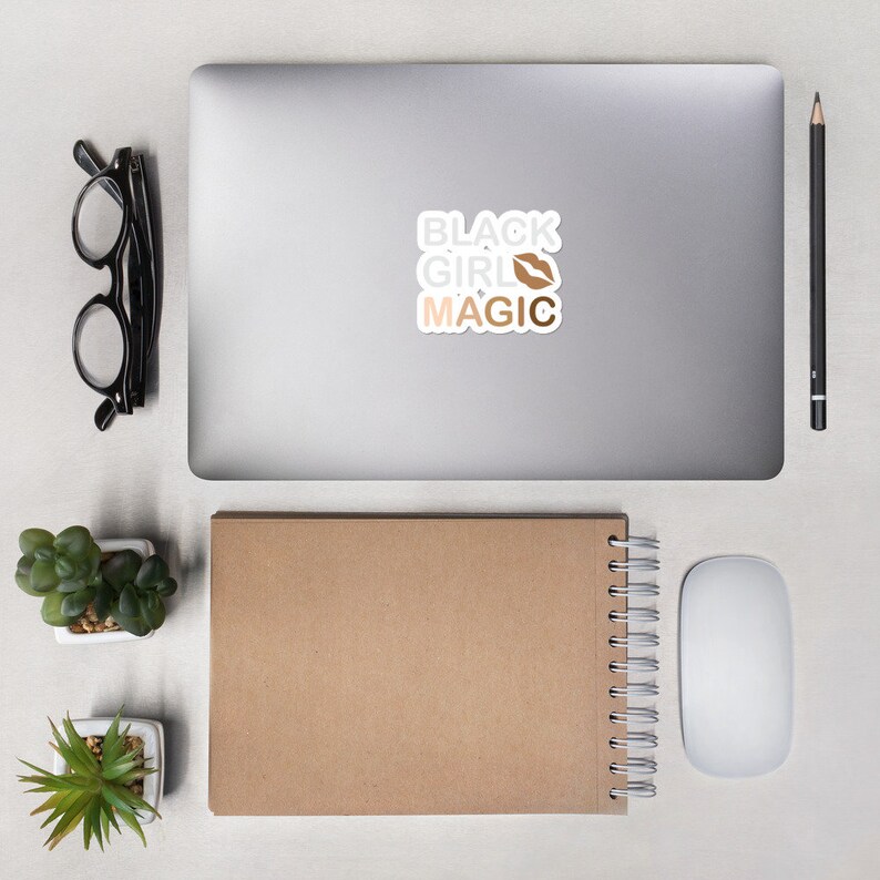 Vinyl Sticker Decal Black Girl Magic Lips