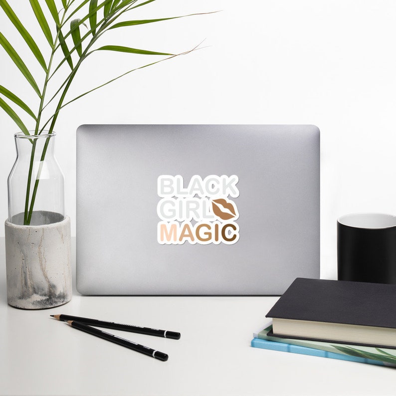 Vinyl Sticker Decal Black Girl Magic Lips