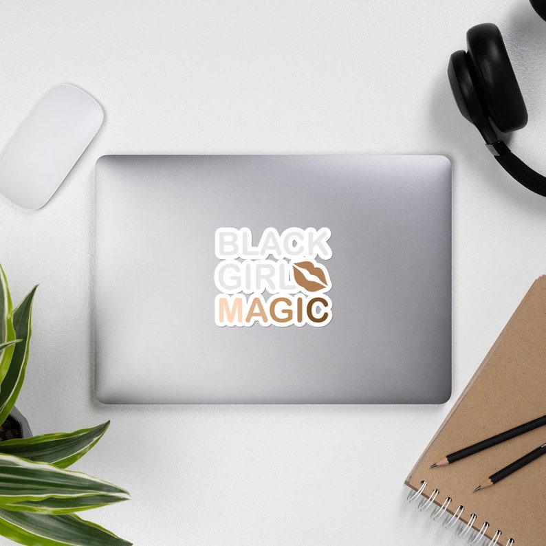 Vinyl Sticker Decal Black Girl Magic Lips