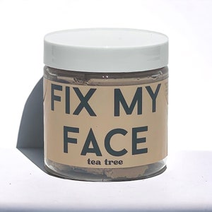 Fix My Face Tea Tree Facial Mask - natural, moisturizing, deep-clean, oil/normal/dry skin, skincare, wash-off, vegan