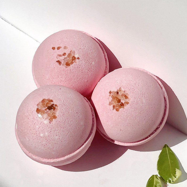 Cherry Blossom and Himalayan Salt Bath Bomb 8oz Handmade Etsy