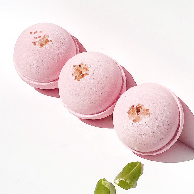 Cherry Blossom and Himalayan Salt Bath Bomb 8oz Handmade Etsy