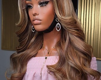 22-inch Custom Color Gluelss Flawless 6x6 Closure Wig