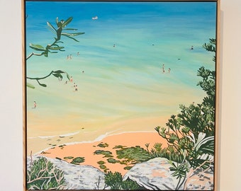 Custom Canvas Print of Freshy - Freshwater beach, Sydney, Australia