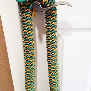 Graduation Ribbon Leis - Ribbon Leis - Spiral Ribbon Leis - Spiral Graduation Leis - Graduation Ribbon Leis