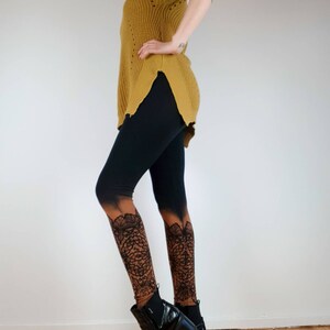 Leggings with floral lace and mandala pattern zdjęcie 9