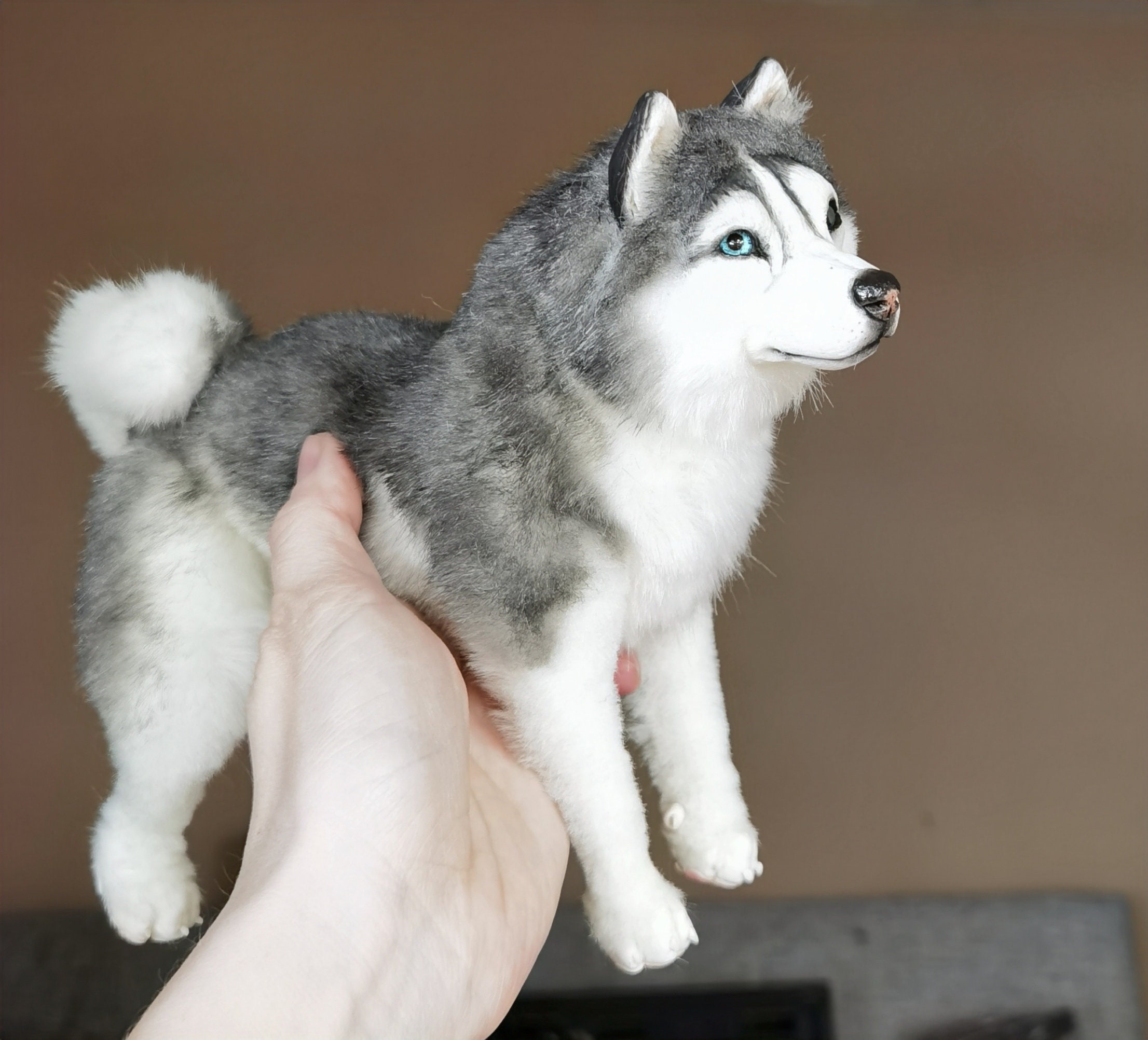 To order Dog Husky figurine. Realistic toy. Plush toy. OOAK Etsy